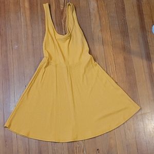 Yellow skater dress